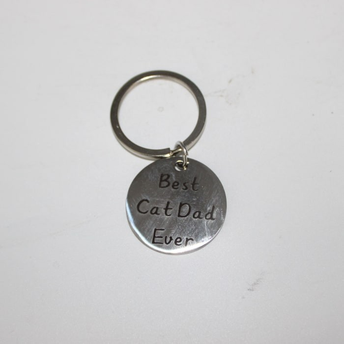 Cat Dad Key Rings Best Cat Dad Ever Metal Keyring – Yorkshire Cat Rescue