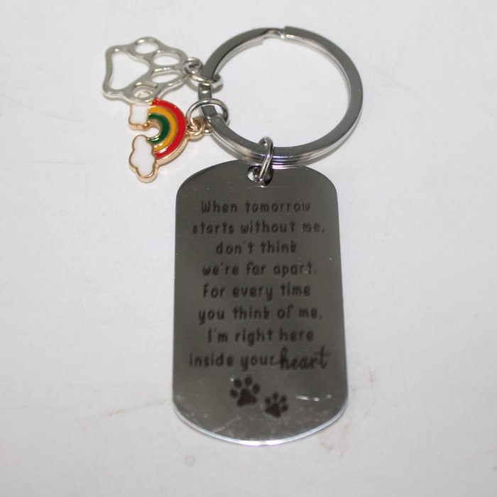 Rainbow Bridge Keyring – Yorkshire Cat Rescue