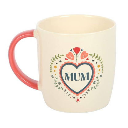 Mum Folk Heart Mother's Day Mug