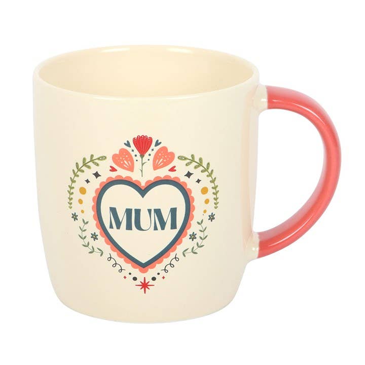 Mum Folk Heart Mother's Day Mug