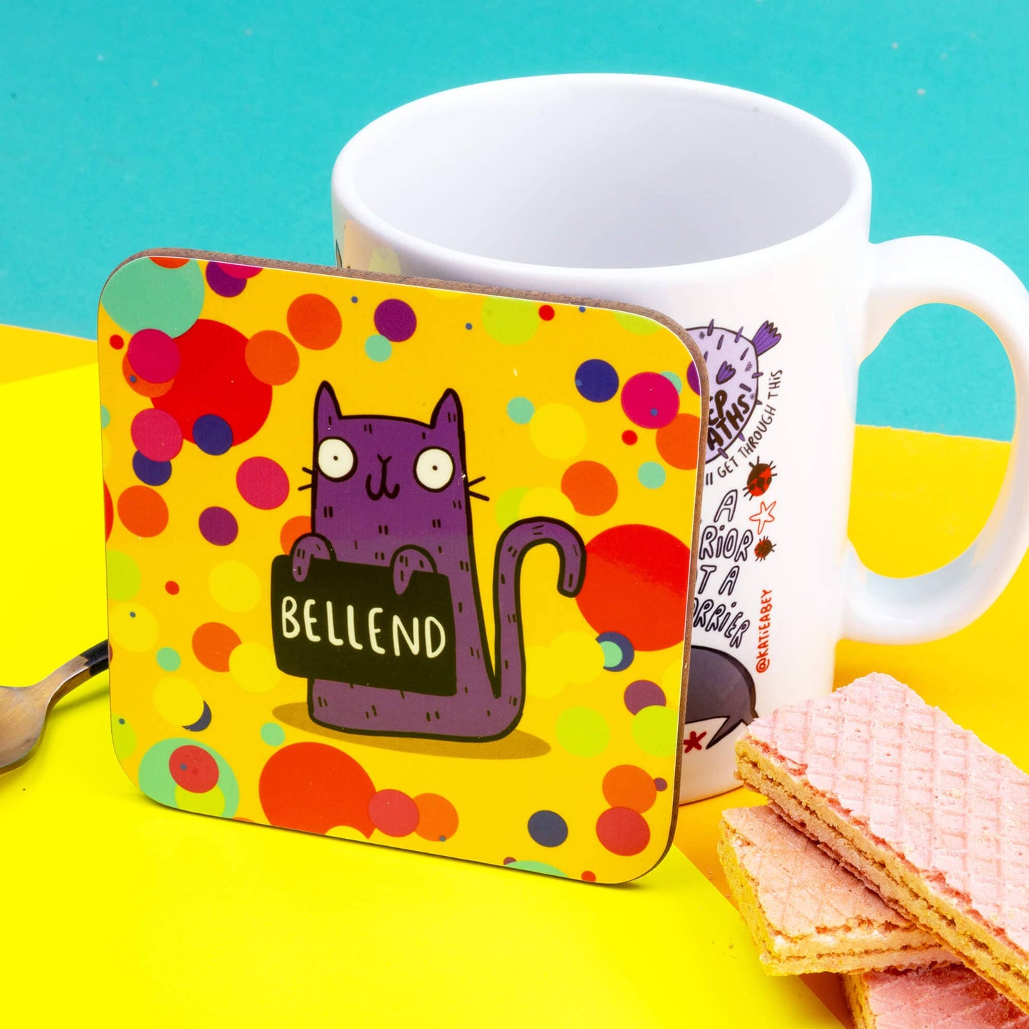 Sweary Bellend Cat Coasters