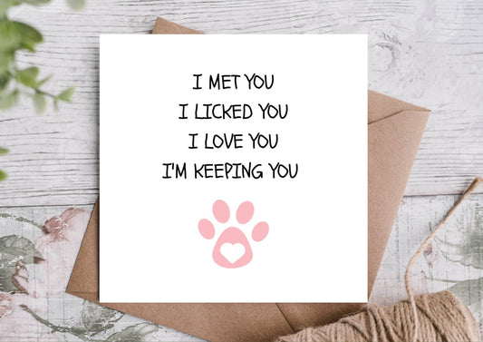 Dog Dad / Dog Mum Birthday Card From The Dog