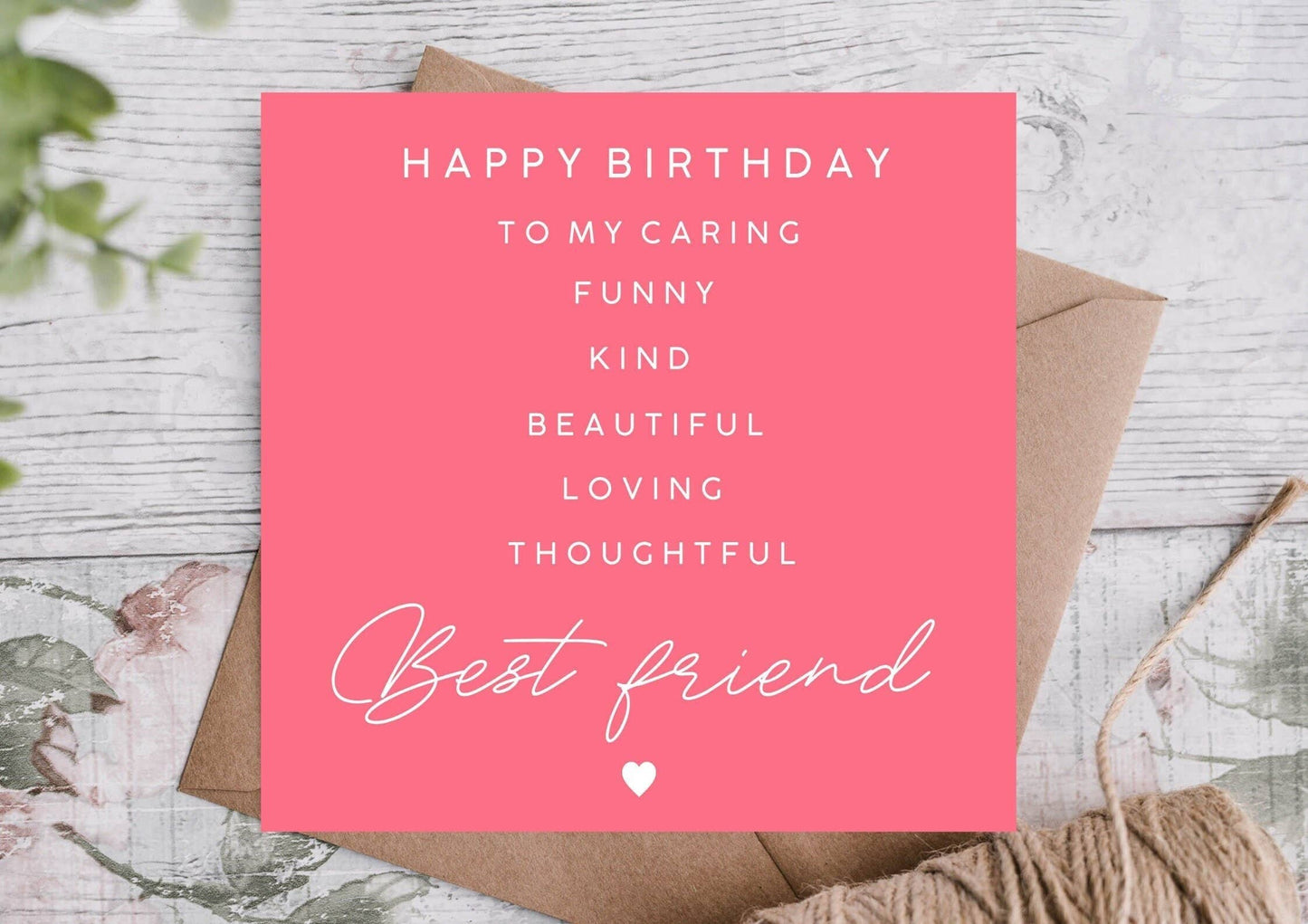 Best Friend Birthday Card