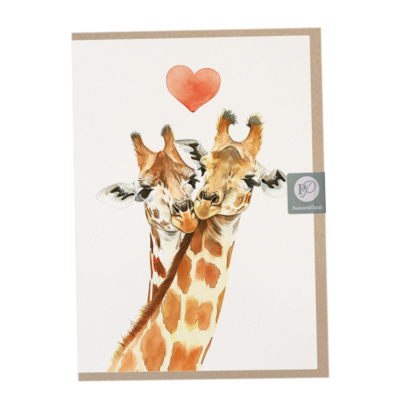 Valentine’s Day Giraffe Card