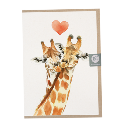 Valentine’s Day Giraffe Card