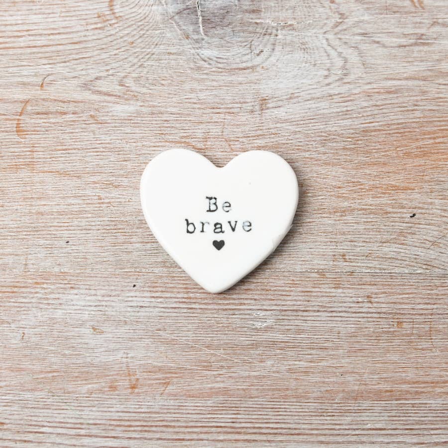 Be Brave Heart Token 4cm