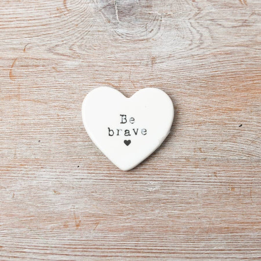 Be Brave Heart Token 4cm