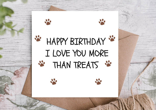 Happy Birthday Cat/Dog Card