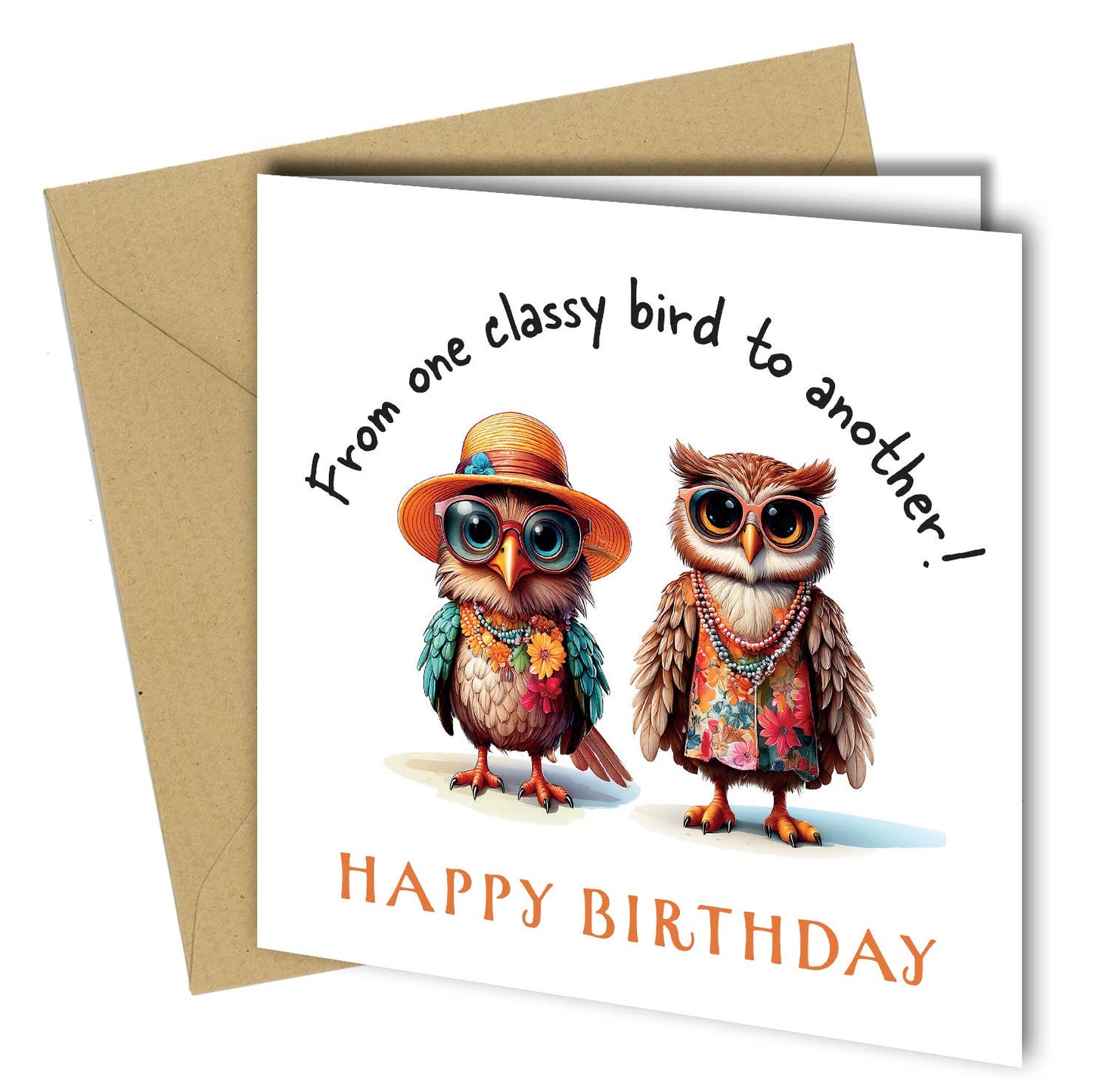 Classy Bird Birthday Card